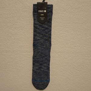 Stance Casual Navy Interstellar Socks, Mens L 9-13, Cotton Blend, Crew